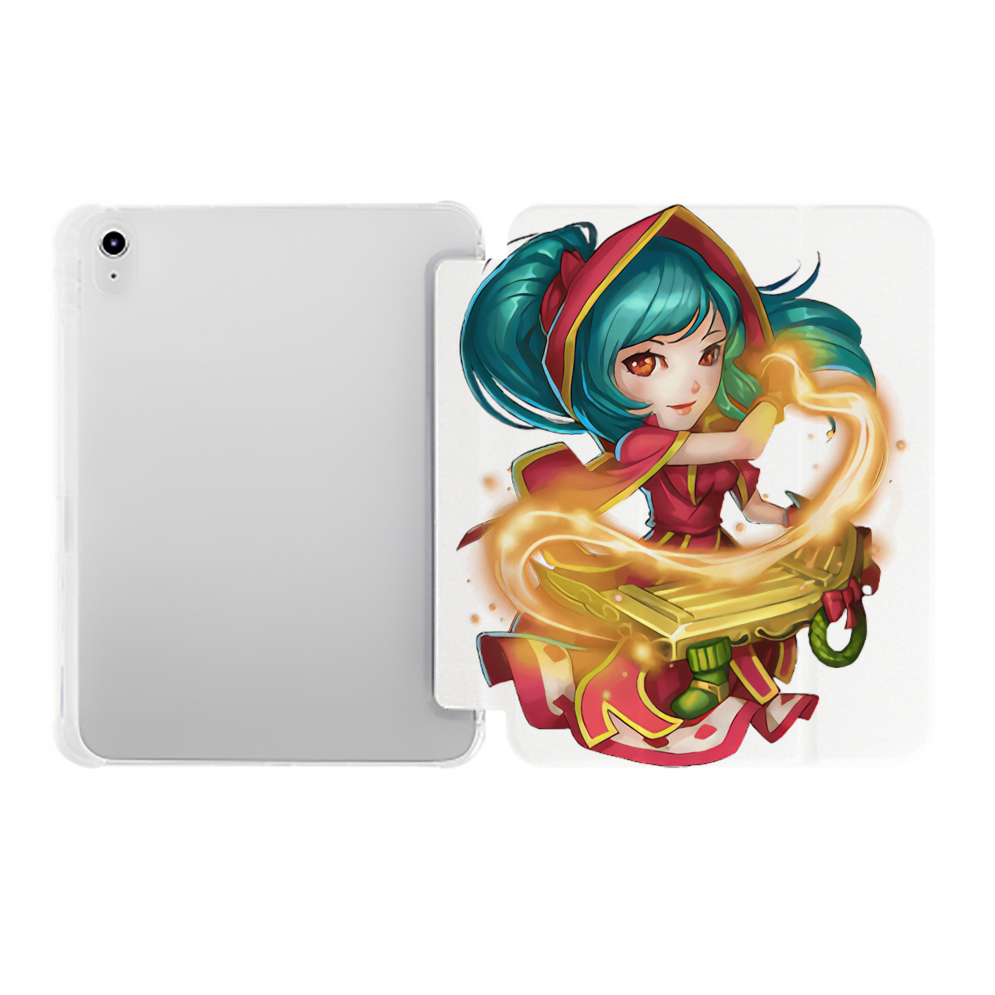 （画像用） リーグ・オブ・レジェンド League of Legends LOL IPad ケース ペン収納付き 三つ折りスタンド PUレザー×シリコン 対応機種9.5/10.5/10.9インチ